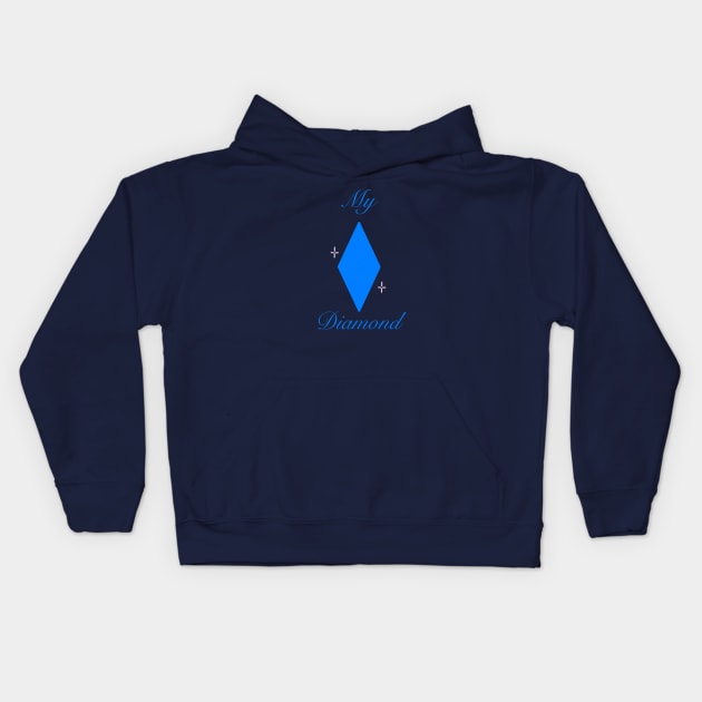 My Diamond: Blue Kids Hoodie by Starkisser